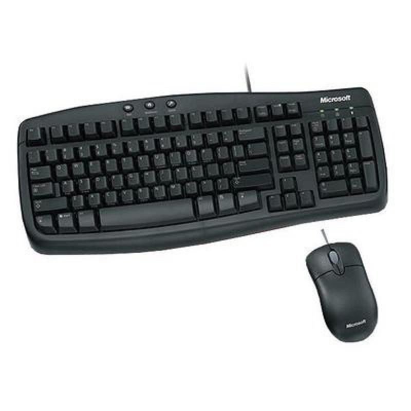 NEW Microsoft Basic Black Value Pack 2.0 USB Keyboard + Optical Mouse ...