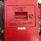 Antique ADT Fire Alarm Type 774-M Break Glass Rod Iron Box Vintage Old 774 M