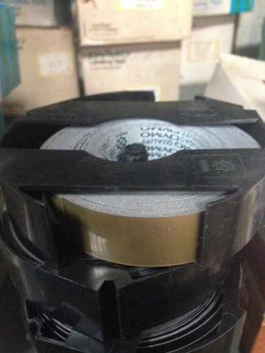 1 Roll Dymo 3/4" x 36' Glossy GOLD Embossing Tape Label Magazine Maker 2300 Sign