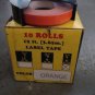 10 PACK 1/4" x 12' ORANGE Embossing Tape Label Magazine Maker Printer DYMO 2300