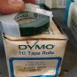 10 Pack Dymo 1/4" x 12' GLOSSY GREEN Embossing Tape Label Magazine Maker Printer