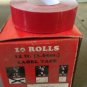 10 Pack 1/2" x 12' RED Embossing Tape Label Magazine Maker Printer 2300 Dymo