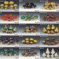 6pc Mushroom Garden Pin Set - MADE TO ORDER - Hand Made Ceramic (Cagwin Manchen)