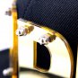 3D Letter "Dope" Rivets Bolt Hip Hip Adjustable Snapback Cap (Gold)