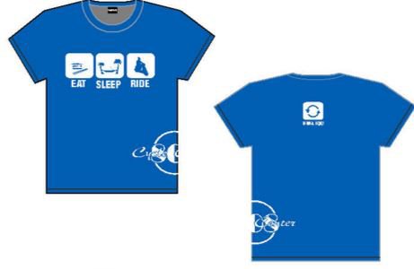 Eat.Sleep.Ride.  Blue T-shirt
