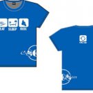 Eat.Sleep.Ride.  Blue T-shirt