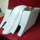 New Harley Davidson 6" Extended Saddlebags Out And Down + Custom Rear Fender