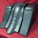Harley Davidson 6" Extended Saddlebags Out & Down Lids & Custom Rear Fender NCO
