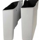 Harley Davidson 4" Extended Stretched Saddlebags No CutOuts - No Lids 1989-2013