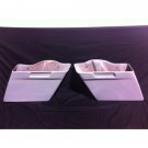New Fiberglass Harley Davidson 4" Extended Stretched Saddlebags - No Lids 89-13