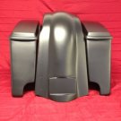 New Harley Davidson 4" Extended Stretched Saddlebags + Lids & Rear Fender