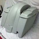 Harley Davidson 4" Extended Saddlebags Dual 6.5" Speaker Lids + Fender Right Cut
