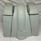 Harley Davidson 4" Extended Saddlebags 6.5" Speaker Lids + Fender No Cutouts