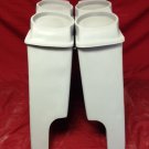 New Harley Davidson 4" Extended Saddlebags Dual 6.5" Speaker Lids With Cut Outs