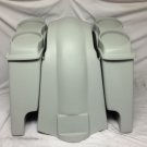Harley Davidson 6" Heritage Softail Extended Saddlebags Dual 6.5" Speaker Lids D