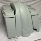 Harley Davidson Heritage Softail 4" Extended Saddlebags Dual 6.5" Lids + RCO