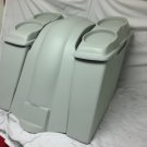 Harley Davidson Heritage Softail 4" Extended Saddlebags Dual 6.5" Lids + NCO