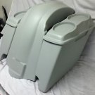 Harley Davidson Heritage Softail 4" Extended Saddlebags Dual 6.5" Lids + DCO