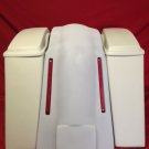 Harley Davidson Bagger 6" Stretched Bags With Lids No Cut Outs LED Lights Fender