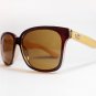 Bamboo Wood Sunglasses - Brown Aviator Industrial Eyewear