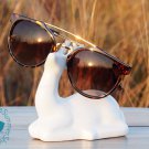 AVIATOR CAT EYE SUNGLASSES - VINTAGE RETRO INSPIRED EYEWEAR (Tortoise)