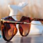 AVIATOR CAT EYE SUNGLASSES - VINTAGE RETRO INSPIRED EYEWEAR (Tortoise)