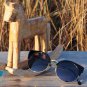 CAT EYE SUNGLASSES - VINTAGE INSPIRED CIRCLE ROUND EYEWEAR (BLACK)