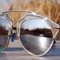 AVIATOR CAT EYE SUNGLASSES - VINTAGE RETRO INSPIRED EYEWEAR (Mirror)