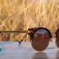 CAT EYE SUNGLASSES - VINTAGE INSPIRED CIRCLE ROUND EYEWEAR (Tortoise)