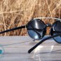 ROUND RETRO SUNGLASSES - VINTAGE INSPIRED CIRCLE EYEWEAR (Black)
