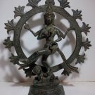 Vintage ! Lord SHIVA Shiwa Hindu GOD Old Bronze Statue Table Decor #r347