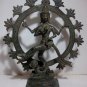 Vintage ! Lord SHIVA Shiwa Hindu GOD Old Bronze Statue Table Decor #r347