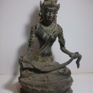 Antique ! RORO JONGGRANG / VISHNU Wishnu Old Bronze Statue Table Decor #r334