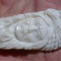 Bali Pendant Neckalce Indian Girl Eagle & Bear F/r Buffalo Bone Carving w/ Silver Bail 925_q704