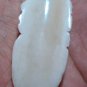 Bali Pendant Necklace Indian Face Eagle & Bear F/r Buffalo Bone Carving w/ Silver Bail 925_q705