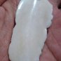 Bali Pendant Necklace Indian Face Wolf F/r Buffalo Bone Carving w/ Silver Bail_q703