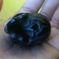 Black Skull Head ! Bali Hand Made Buffalo HORN FRANKESTEIN Carving #r388