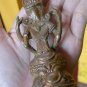 Antique ! Vintage Shiva Shiwa Budha Hindu Bronze Statue 99 gram Table Decor #r384