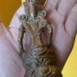 Antique ! Vintage Vishnu Wishnu Budha Hindu God From Bronze Statue 95gram Table Decor #r383