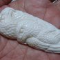 Bali Pendant Necklace Triple Eagle Group From Buffalo Bone Carving With Silver Bail 925_q655