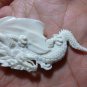 Bali Pendant Necklace Myth Europe Dragon From Buffalo Bone Carving With Silver Bail 925_q659