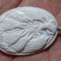 Bali Pendant Necklace Koi Fish Group From Buffalo Bone Carving With Silver Bail 925_q657
