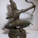 Vintage ! ARJUNA Wayang Java MAHABHARATA Archery Old Bronze Statue Table Decor #r307