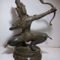 Vintage ! ARJUNA Wayang Java MAHABHARATA Archery Old Bronze Statue Table Decor #r307