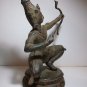 Vintage ! ARJUNA Wayang Java MAHABHARATA Archery Old Bronze Statue Table Decor #r307