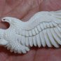 Bali Pendant Necklace Flying Eagle From Buffalo Bone Carving With Silver Bail 925 #q992