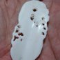 Bali Pendant Necklace CHINA DRAGON From Buffalo Bone Carving With Silver Bail 925 #q938