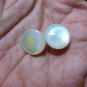 100% Genuine ! 2 PCS Mabe Pearl Half Pearl Cabochon South Sea Lustrous WHITE 14mm_q854