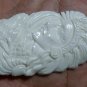 Bali Pendant Necklace Indian Face Wolf From Buffalo Bone Carving With Silver Bail 925 #q337