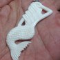 Pendant Double Side Nude Mermaid Girl Woman From Buffalo Bone Carving With Silver Bail 925_q825